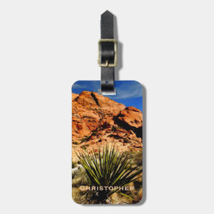 Desert Scene with Yucca Southwest Bag Luggage Tag