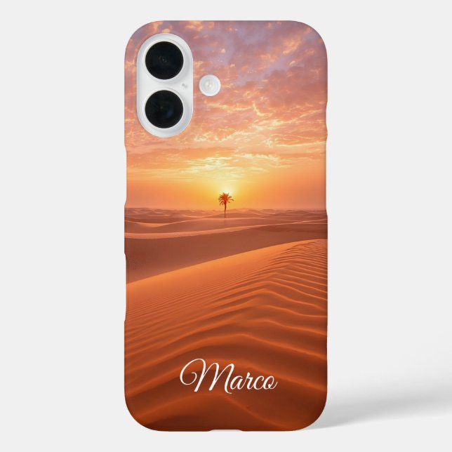 Desert Serenity – Golden Dunes at Sunset Fine Art  Case-Mate iPhone Case (Back)