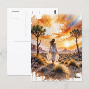 Desert Serenity: Mystical Journey Through the Sand Postcard