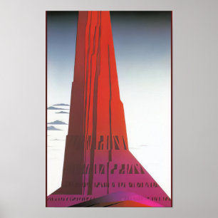 Desert Skyscraper - Magic Realism Eyvind Earle Poster