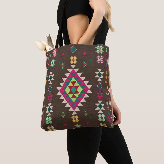 Desert Soul: Moroccan Heritage Charm Tote Bag (Close Up)