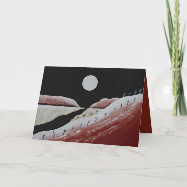 Desert Southwest Cactus Christmas Holiday Card (Front)