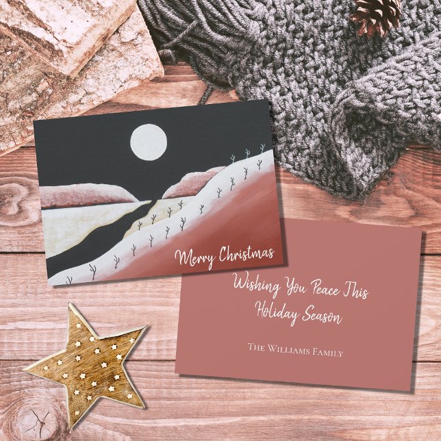 Desert Southwest Folk Art Christmas  Holiday Card (Creator Uploaded)