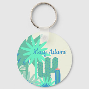 Desert Southwest Personalised Key Chain Aqua Blue