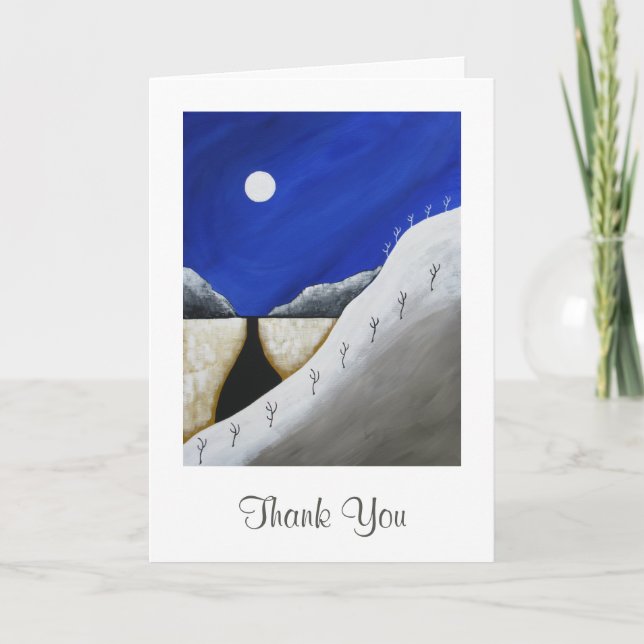 Desert Southwest Thank You Greeting Card (Front)