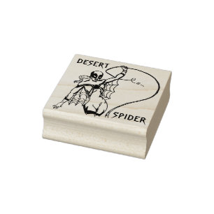 DESERT SPIDER - The Mystery Girls Super Heroine Rubber Stamp