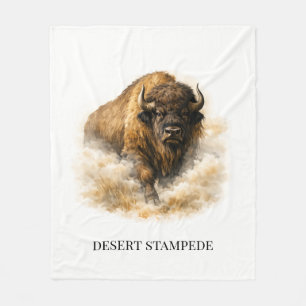 Desert Stampede Cosy Western Ranch Fleece Blanket