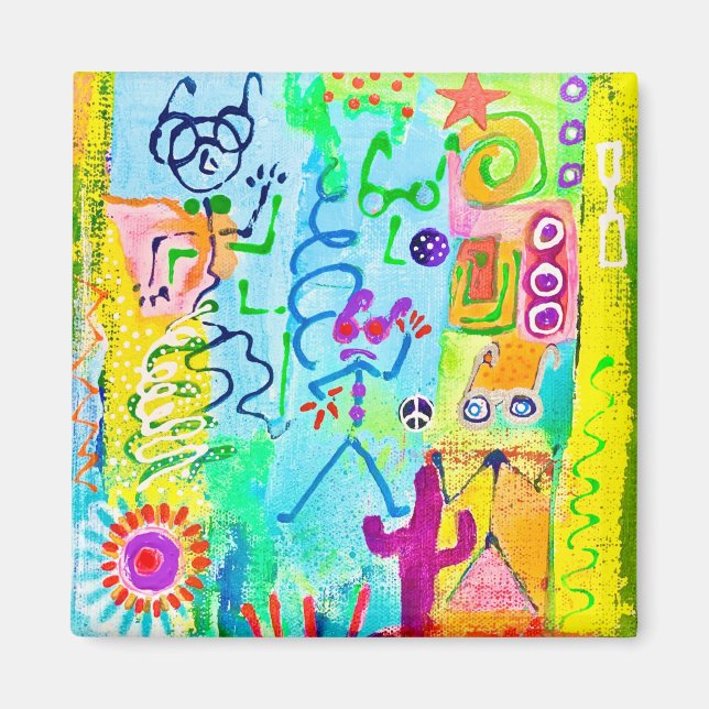 Desert Stick Zombies Magnet (Front)