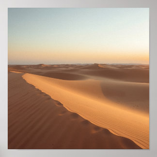 Desert Stillness Dunes Poster