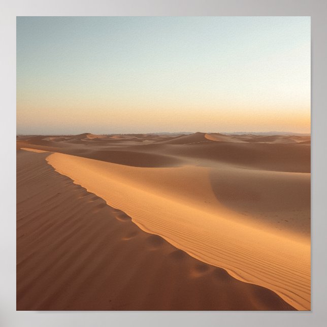 Desert Stillness Dunes Poster (Front)
