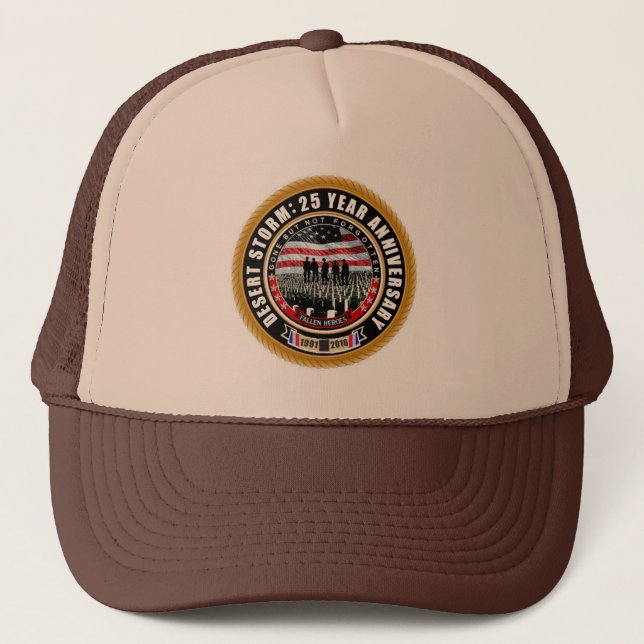 Desert Storm 25 Trucker Hat (Front)