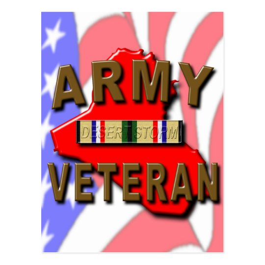 Desert Storm ARMY Veteran Postcard