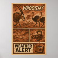 Desert Storm Chaos – Wildlife Weather Alert Comic
