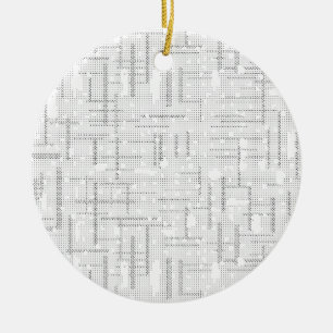 Desert Storm, Snow Drift, Dawn Pink language Desig Ceramic Tree Decoration