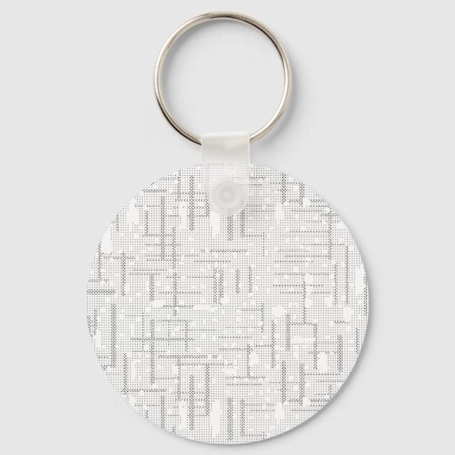 Desert Storm, Snow Drift, Dawn Pink language Desig Key Ring (Front)