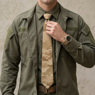 Desert Storm Tactical Camouflage Pattern Tie