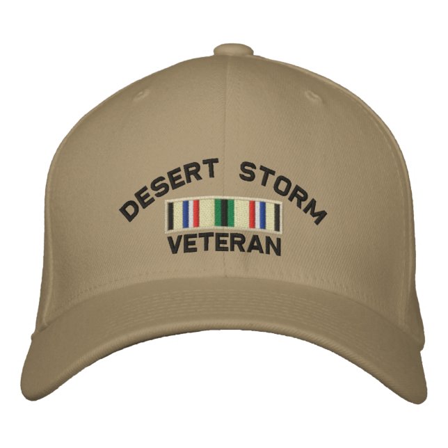 Desert Storm Veteran Embroidered Hat (Front)