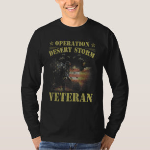 Desert Storm Veteran Operation Desert Storm US Fla T-Shirt