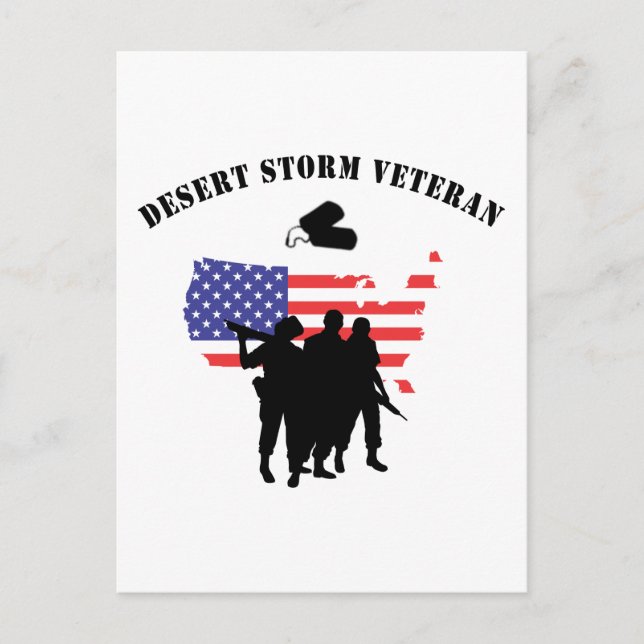 Desert Storm Veteran Postcard (Front)