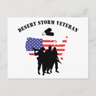 Desert Storm Veteran Postcard