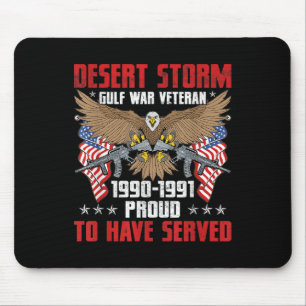 Desert Storm Veteran Pride Persian Gulf War Mouse Mat