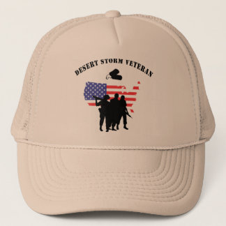 Desert Storm Veteran Trucker Hat