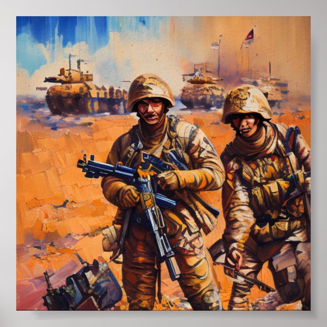 Desert Storm Warriors: Explosive Action in  Gulf Poster (Front)