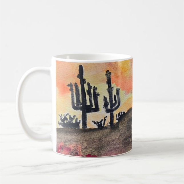 Desert Stormy Night Coffee Mug (Left)