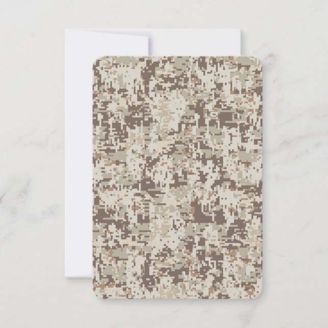 Desert Style Digital Camouflage Beige Decor (Front)
