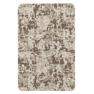 Desert Style Digital Camouflage Beige Decor Magnet