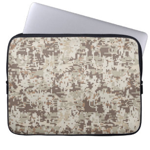 Desert Style Digital Camouflage Decor Laptop Sleeve