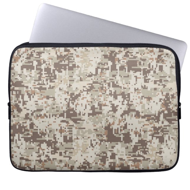 Desert Style Digital Camouflage Decor Laptop Sleeve (Front)