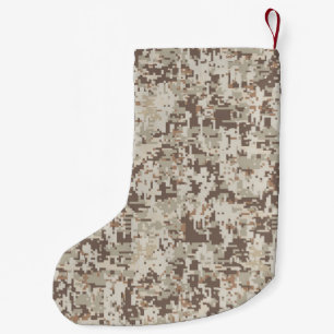 Desert Style Digital Camouflage Decor Small Christmas Stocking