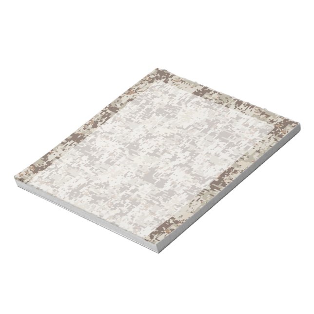 Desert Style Digital Camouflage Notepad (Rotated)
