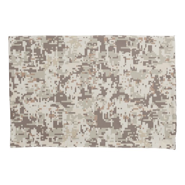 Desert Style Digital Camouflage Pillowcase (Front-Left)