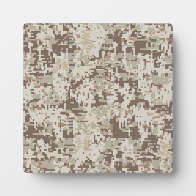 Desert Style Digital Camouflage Plaque (Front)