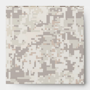 Desert Style Digital pixel beige Camouflage Envelopes