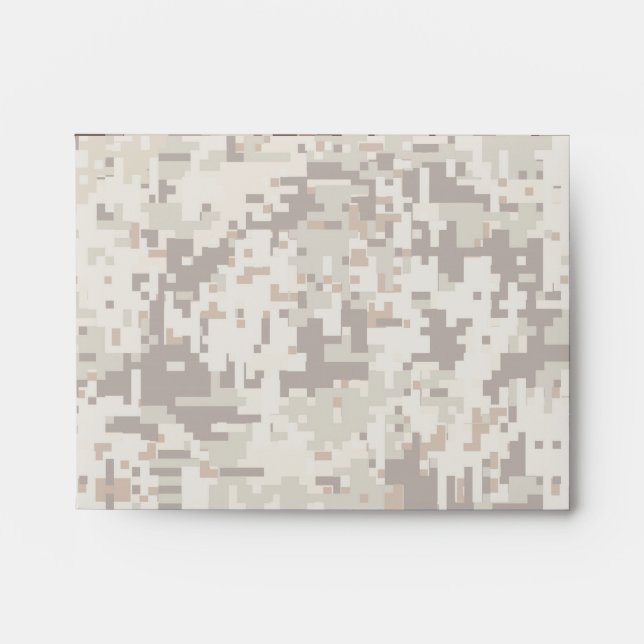 Desert Style Digital pixel beige Camouflage Envelopes (Front)