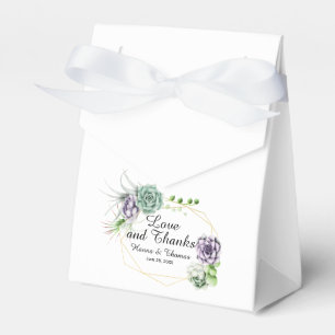 Desert Succulent Wedding Favour Box