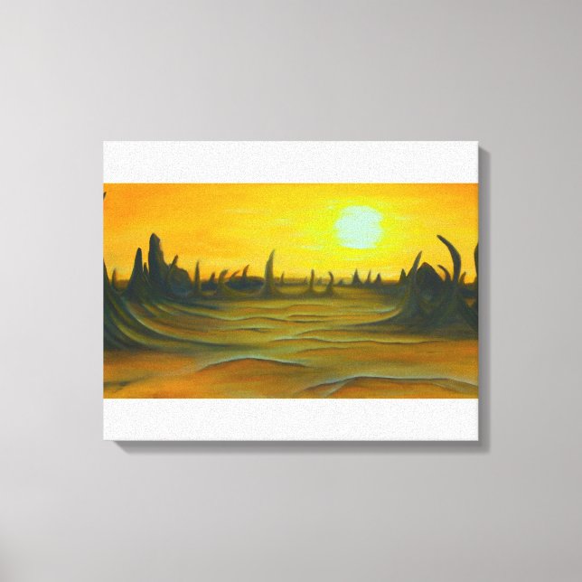 Desert Sun Canvas Print (Front)