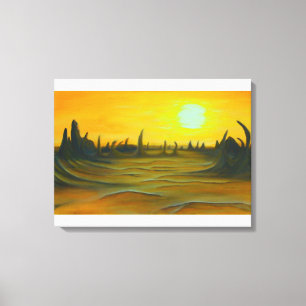 Desert Sun Canvas Print