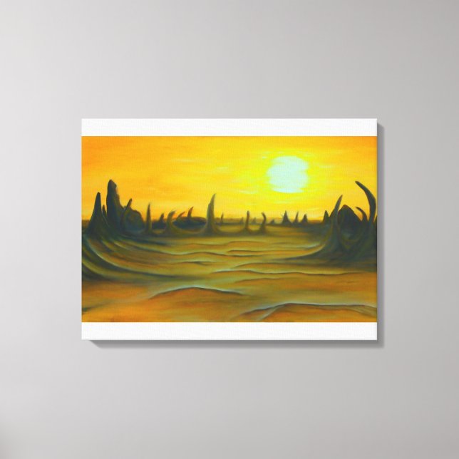 Desert Sun Canvas Print (Front)