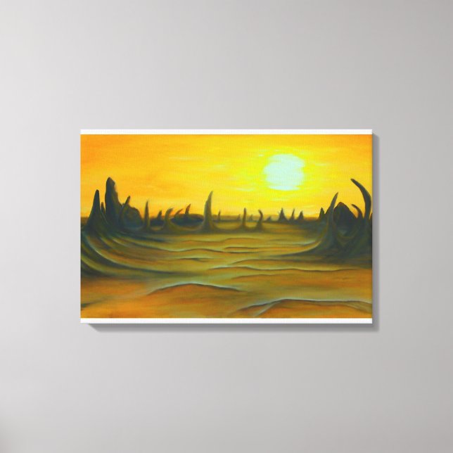Desert Sun Canvas Print (Front)
