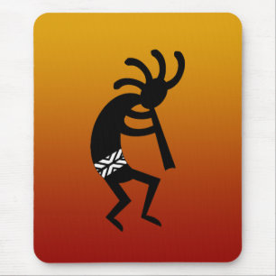 Desert Sunet Kokopelli Southwest Orange Mouse Mat