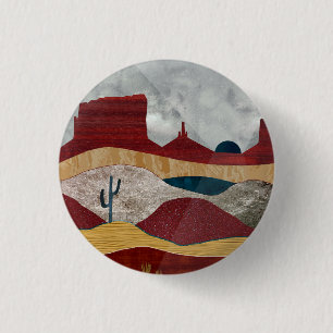Desert Sunrise 3 Cm Round Badge