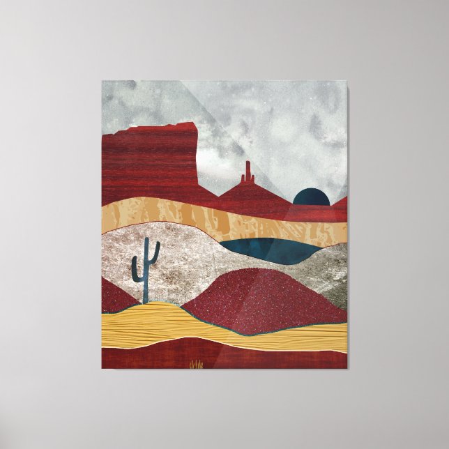Desert Sunrise Canvas Print (Front)