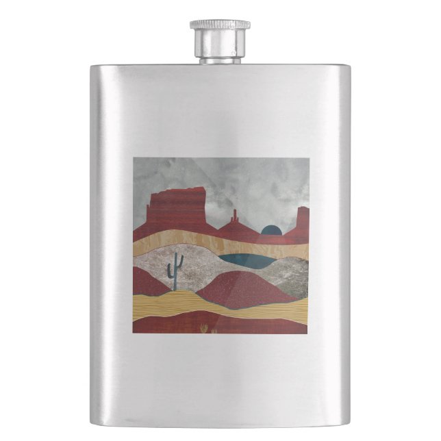 Desert Sunrise Hip Flask (Front)