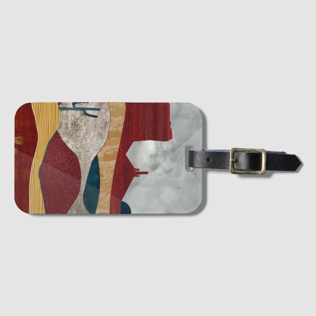Desert Sunrise Luggage Tag (Front Horizontal)