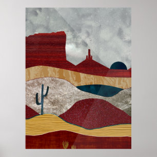 Desert Sunrise Poster