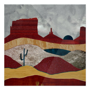Desert Sunrise Poster